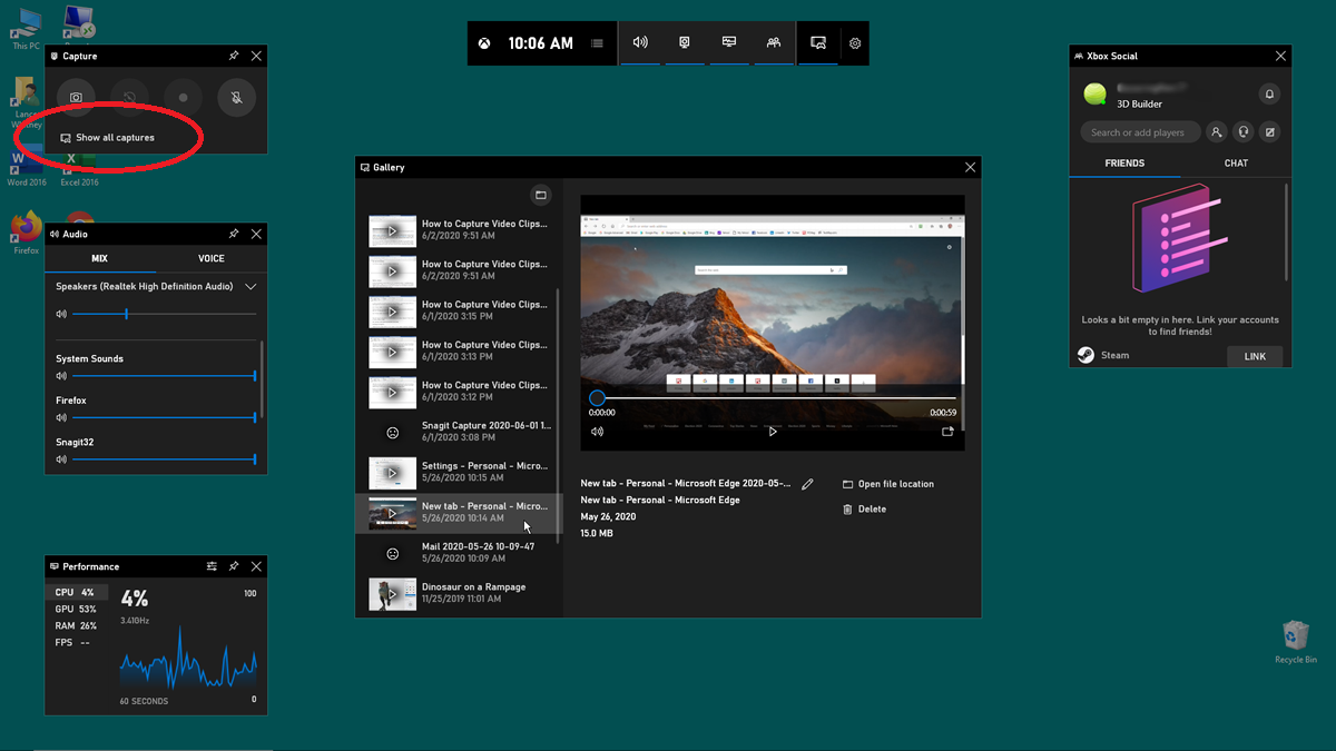 如何在 Windows 10 中录制视频 如何在 Windows 10 中录制视频