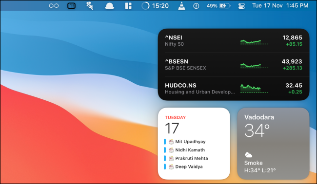 如何给 Mac 添加、自定义小部件 如何给 Mac 添加、自定义小部件