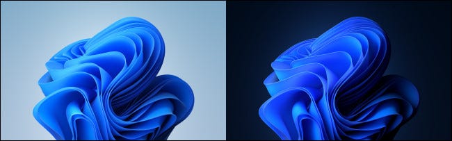 Windows 11 的新壁纸的长什么样