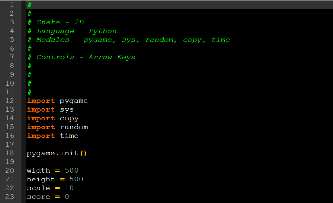 只有170多行的贪吃蛇游戏源码（Python）